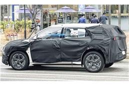 Kia Carens EV in the works; first spy shots out